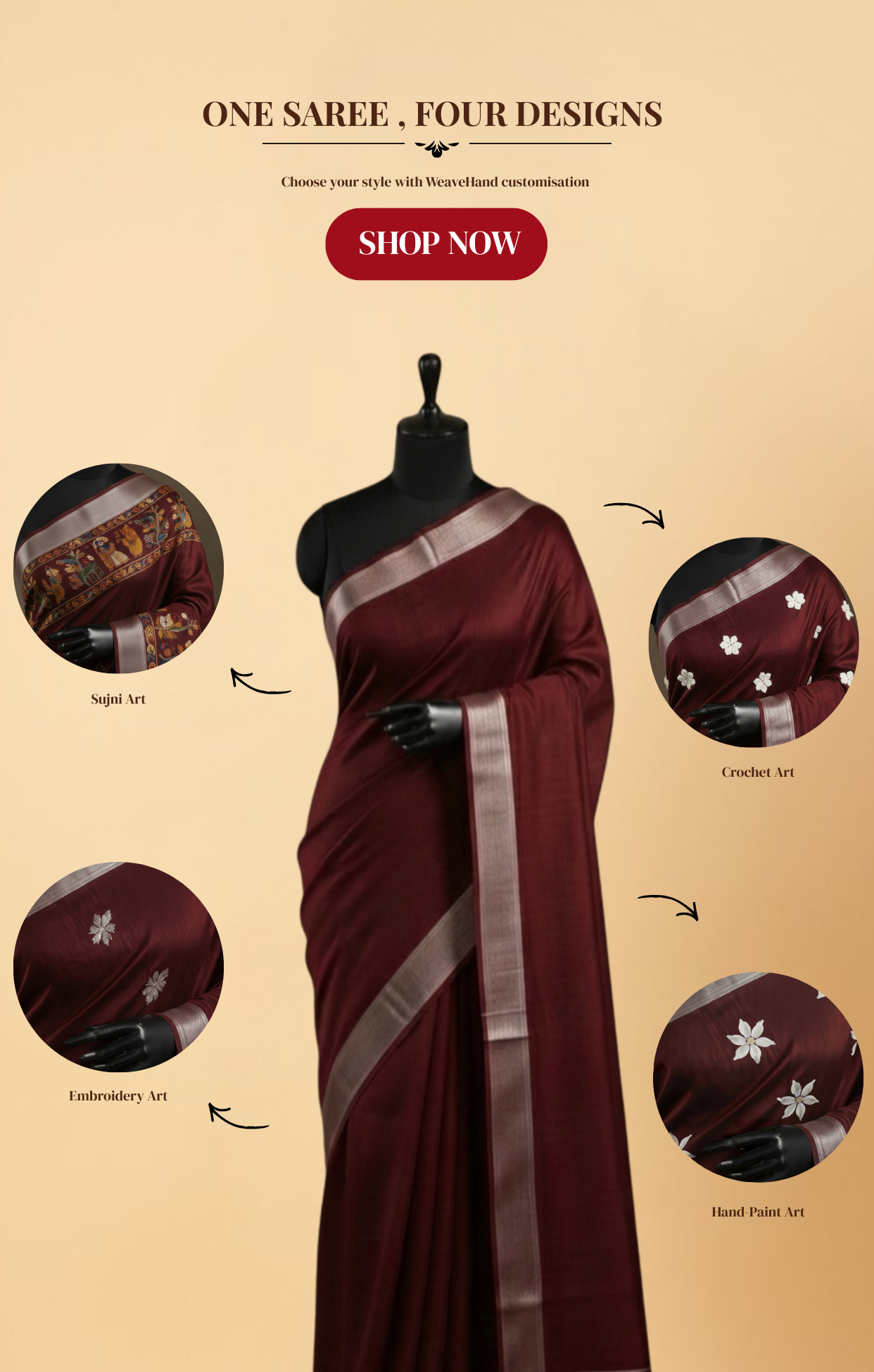 Weave Hand Mobile Banner